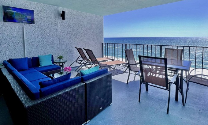 Biltmore Beach Condo | ‘STAY SALTY’ NEW Listing, Beachfront Condo, BEACH SERVICE, Amazing Balcony- Pool