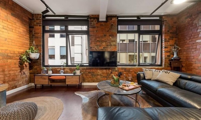 Melbourne Central Business District Apartment | StayCentral - Heritage Warehouse Retreat Melbourne CBD - - 2 Bedrooms, 2 Beds, 2 Bathrooms, Parking available nearby for a small fee for stays 10 nights or more.