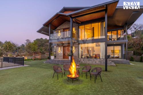 Kuthar Villa | StayVista at Savara with Gazebo, BBQ, Bonfire