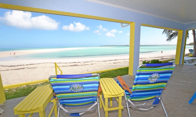 Spanish Wells Cottage | Step off your porch and onto the Beach! 1 Bed/1 Bath Cottage in quiet location