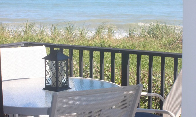 Central Beach Condo | Steps from the Ocean - Beautifully decorated condo with large patio