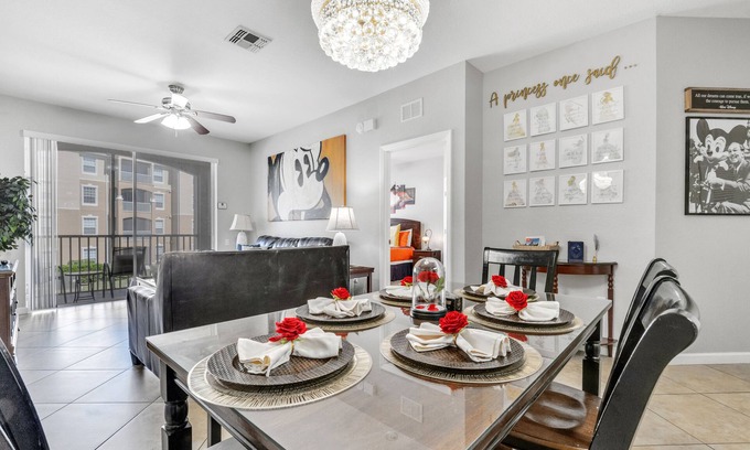 Windsor Hills Condo | Steps from Waterpark/Pool. Next to Disney w/Frozen, Aladdin, Beauty&Beast theme