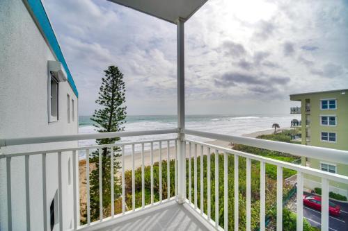 South Patrick Shores Apartment | Steps to Sand Satellite Beach Condo with Views!