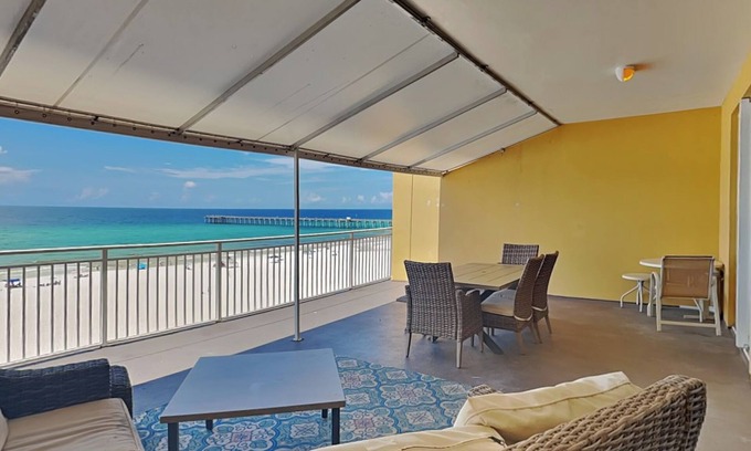Panama City Beach Condo | Sterling Reef #106 | Sweeping Gulf View + Resort Amenities