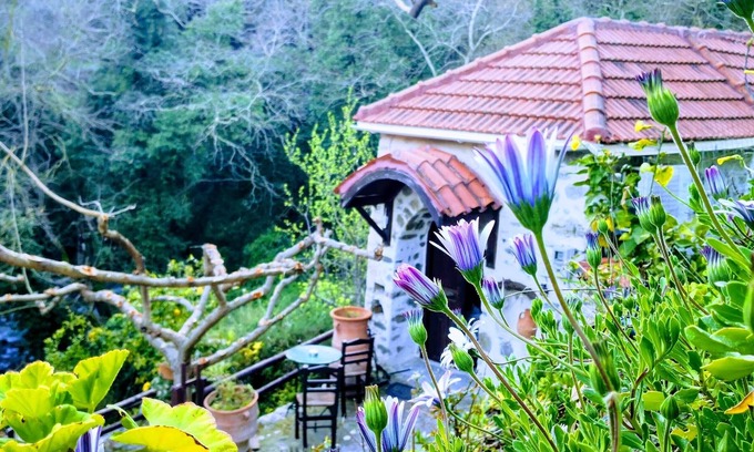 Agios Vasileios Resort | Stone house with River view/NETFLIX & WIFI