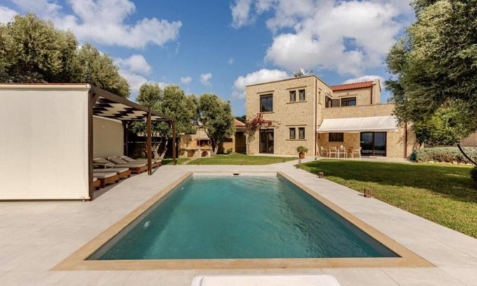 Kontomari Villa | Stone Villa Analisa, Pool, BBQ, Sunset Sea view