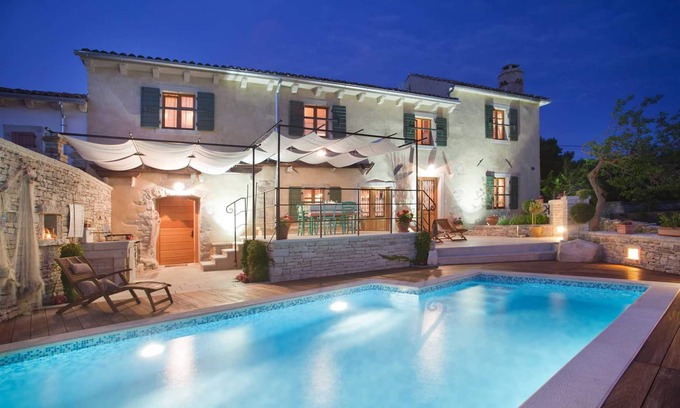 Trget Villa | Stone villa with private pool and 3 bedrooms on the east coast of Istria