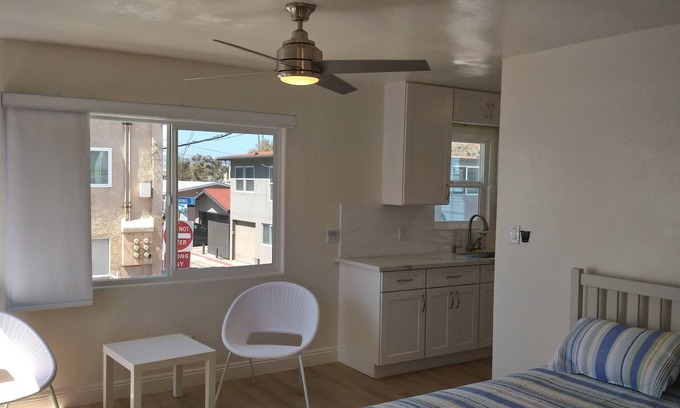 San Diego Apartment | Studio #1 Fully-equipped with Great Views & Boardwalk Patio Access - Oceanfront!