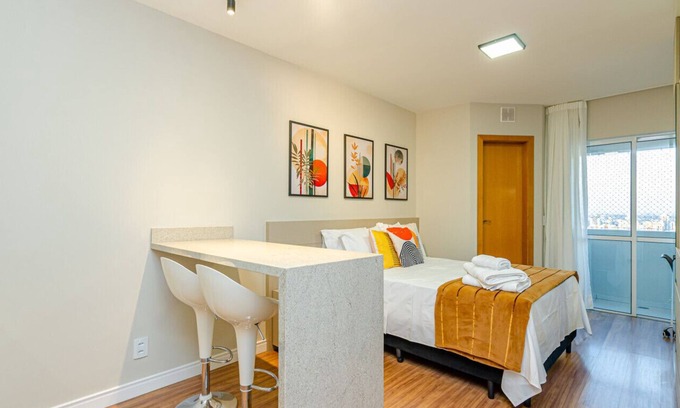 Matriz Apartment | Studio 25th Floor Balcony and Beautiful View in Hydepark