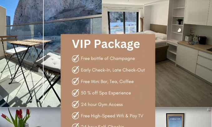 Gibraltar Apartment | Studio Apartment at the Hub - VIP Package