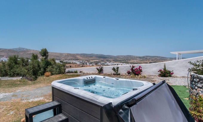 Marpissa Apartment | Studio Apartment 'Ktima San Antonio Paros - Artemis' with Mountain View, Private Terrace and Wi-Fi
