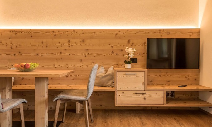Santa Cristina Val Gardena Apartment | Studio Apartment "Mirko" with Balcony, Mountain View, Garden & Wi-Fi