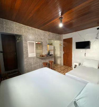Campina Apartment | Studio Belém Quarto Cozinha Banheiro