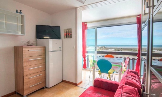 Saint-Cyprien Plage Apartment | Studio Cabine avec Piscine, Terrasse, Parking et Proche Plage à Saint-Cyprien - FR-1-225D-127