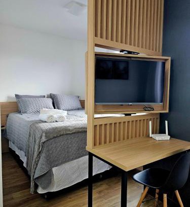 Matriz Apartment | Studio Completo e Confortável - Piscina e Academia - Ótima Localização