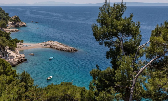 Brela Apartment | Studio flat with balcony and sea view Brela, Makarska (AS-2713-c)