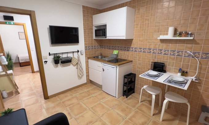 Olhao Apartment | Studio for two guests with patio/terrace, air conditioning and wifi