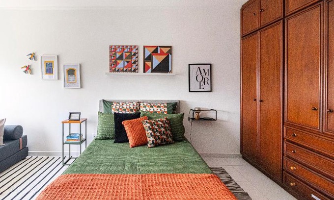 Gonzaga Apartment | Studio Gonzaga 1 Quadra da Praia