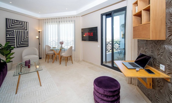Gauthier Apartment | Studio luxe au Coeur de Casablanca Qrt Gauthier