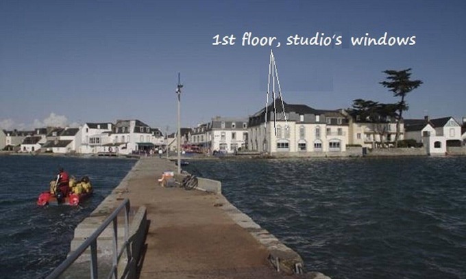 Ile-Tudy Apartment | Studio "On the Port", On the Wharf