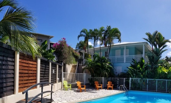 Trois-Ilets Apartment | Studio Paradis Turquoise, swimming pool, 7 min from the beach, Les Trois ilets