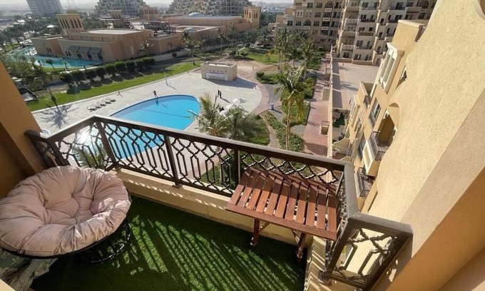 Bab Al Bahr Apartment | Studio -Private Beach & Pool & BBQ -WiFi available