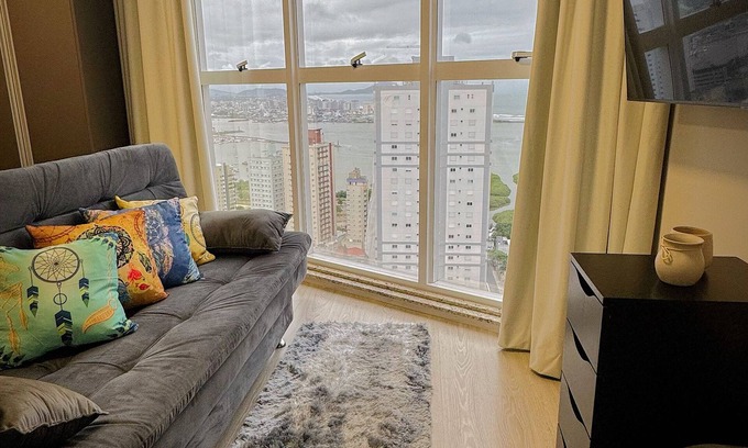 Fazenda Apartment | Studio with sea view - Itajaí/BC - main beaches of Itajaí and BC.