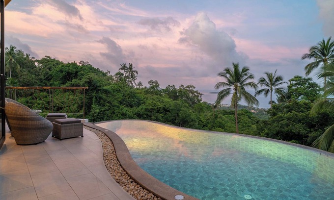 Maret Villa | Stunning 3-bedroom villa with infinity pool, panoramic views, and spacious terrace