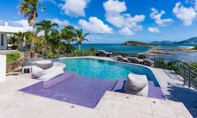 Nettle Bay Villa | Stunning 5 Bedroom Villa 8 Minutes Walk to the Beach in Terres Basses, St Martin