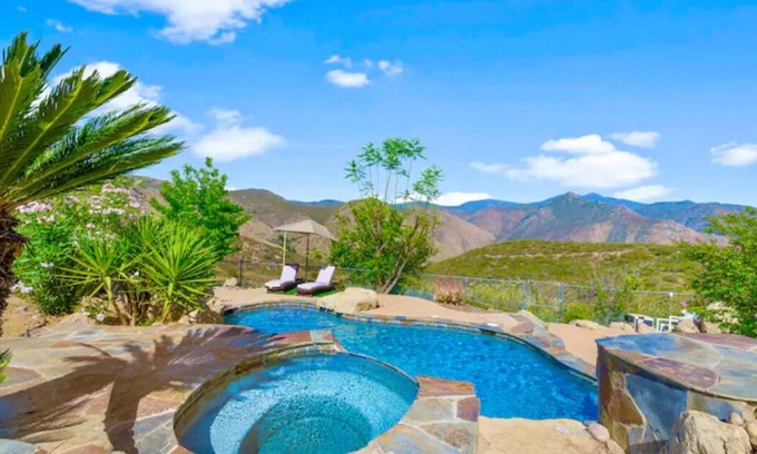 Ramona House | Stunning 7BR Mountain View Zen Retreat +Pool/Spa