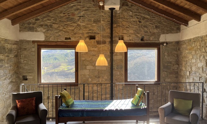 Bonzeto House | Stunning Barn Conversion With Shared Pool, Mountain and River Views