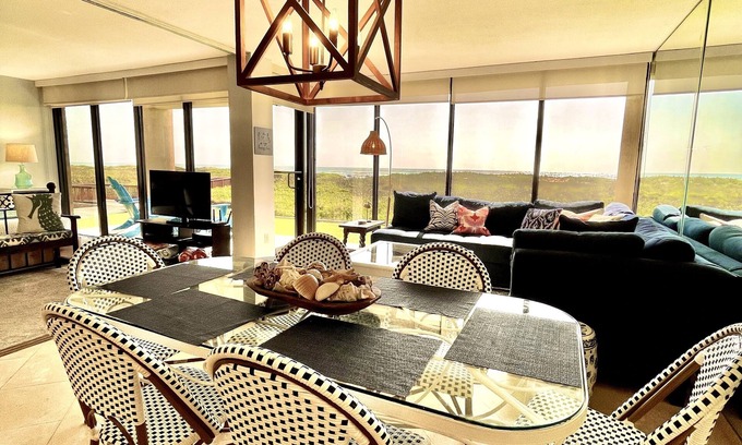 South Padre Island Condo | Stunning Beach Front Ground Floor 3/2 Condo. A Few Steps To The Beach!