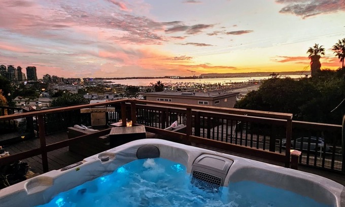 Middletown House | Stunning city and bay views w/hot tub & fire pit
