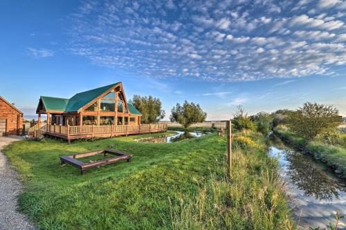 Driggs House | Stunning Driggs Retreat with Private Hot Tub and Pond!