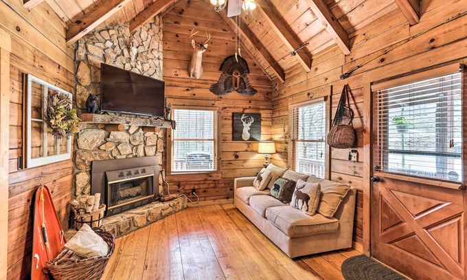 Walnut Mountain Cabin | Stunning Ellijay Cabin w/Community Amenities
