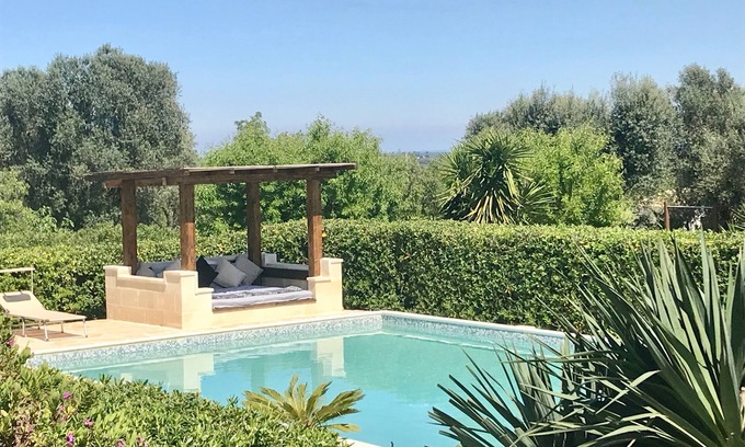 Ceglie Messapica Villa | Stunning hilltop property with big pool & panoramic views. Excellent amenities.