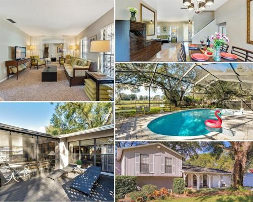 Temple Terrace House | Stunning Home with Heated Saltwater Pool and Pond View