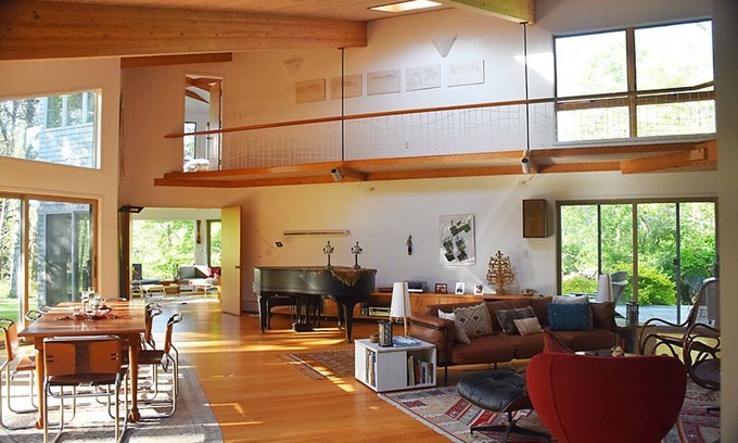 West Tisbury House | Stunning, light-filled architect's home on 5 wooded acres, near Long Point Beach