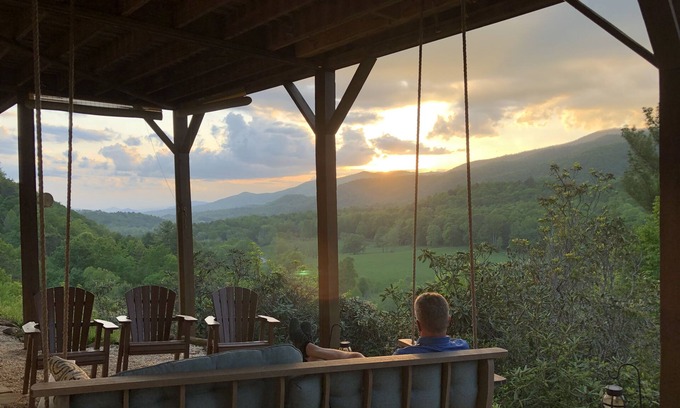 Hayesville House | Stunning Long Range Views w/ trout stream on 4 private acres