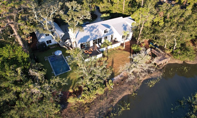 Saint Simons Island House | Stunning Marsh View Pool Retreat on St. Simons Island
