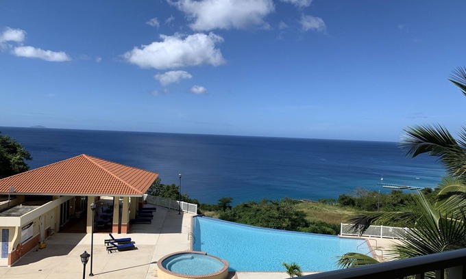 Borinquen Condo | Stunning Ocean Sunset View Condo under 10 min drive from the beach!