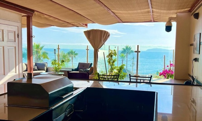 San Antonio del Mar House | Stunning Ocean View Home with rooftop entertainment near Rosarito