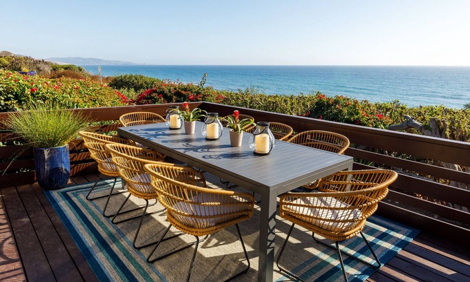 Del Mar House | Stunning Panoramic Ocean Views, Private, Spacious Deck, Lush Landscape
