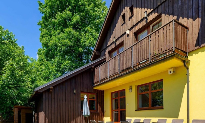 Albrechtice v Jizerskych horach House | Stunning private villa with WIFI, private pool, hot tub, TV, terrace, pets allowed and parking