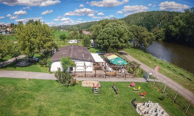 Tyn nad Vltavou House | Stunning private villa for 4 guests with WIFI, A/C, terrace, pets allowed and parking