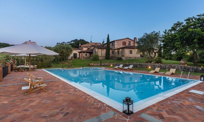 Monsummano Terme Villa | Stunning private villa with WIFI, hot tub, A/C, private pool, TV, panoramic view and parking