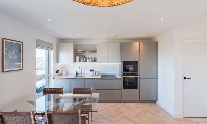 Amlwch Apartment | Stunning sea views across the Anglesey coastline from your luxury penthouse apartment