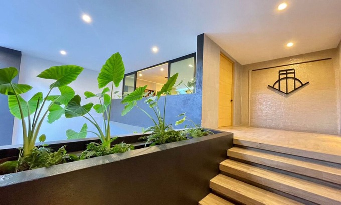 Lazaro Cardenas Condo | Stunning sunset view from the rooftop infinity pool. 5 min walk to the beach.