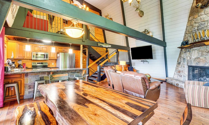 Chalet Village Cabin | Stunning Views, Hot Tub, 3 Decks: Gatlinburg Cabin