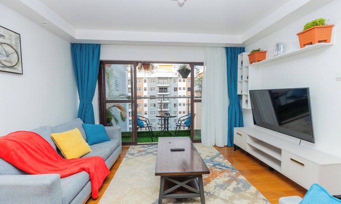 Gathanga Apartment | Stylish 2-bedroom apartment with WiFi, AC near USA Embassy & UN Gigiri